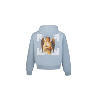 【明星同款】OFF-WHITE™情侣装连帽卫衣复古潮流油画图案连帽衫