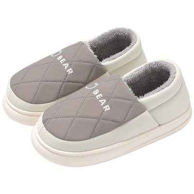 防水棉拖鞋男款2025新款冬季包跟