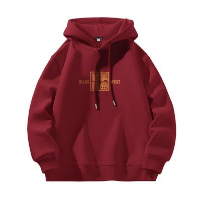 真维斯2025蛇年国风红色卫衣男春