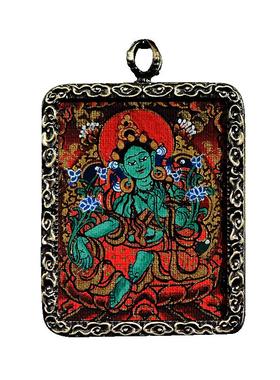 民族风饰品西藏手绘小唐卡