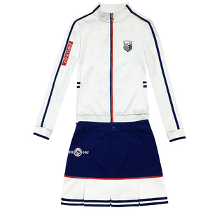 秋冬ZG-6高尔夫女装球服装女士运动套装秋冬短款白色外套短裙裤