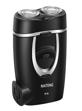 跨境直销新款男士直充黑色大气刀浮动毛双头刮胡刀独立剃须刀