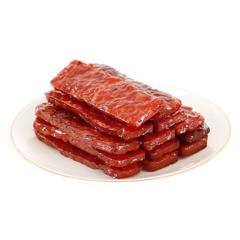 【纯猪肉】厚切猪肉脯休闲零食xo酱小吃巨厚手撕炭烧金钱猪肉脯干