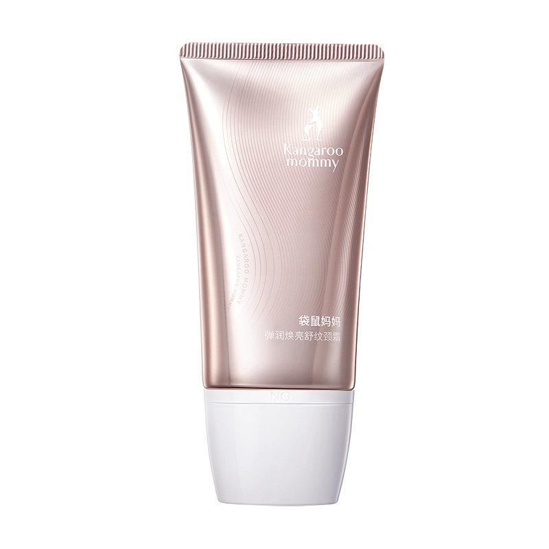 袋鼠妈妈颈霜淡化脖子颈纹专用舒缓紧致焕亮颈纹霜滚珠按摩美颈霜