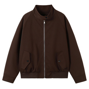 SOMENUM森林 25AW「天丝羊毛」老钱简约休闲通勤外套男哈灵顿夹克