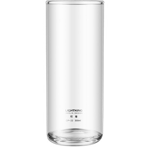 金灶明尊耐热玻璃水杯加厚茶杯茶水杯女杯子套装家用早餐杯ins风