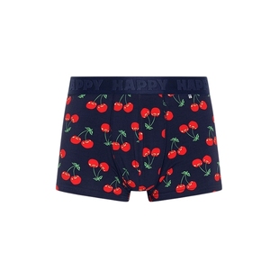 【25秋冬款】Happy Socks潮牌男士内裤樱桃平角裤满印四角短裤衩