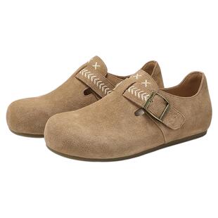 星期六勃肯鞋女2025新款秋季厚底增高休闲运动鞋女百搭复古通勤鞋