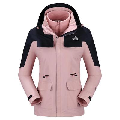 【山色】伯希和0105户外冲锋衣女三合一秋冬防风抓绒内胆登山服男