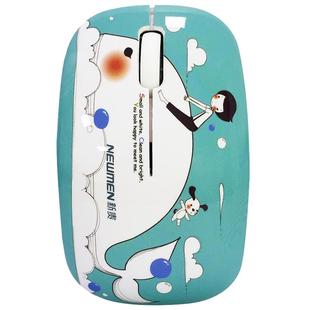 新贵自由豹尚品无线静音鼠标卡通鼠标无声可爱便携女生办公笔记本