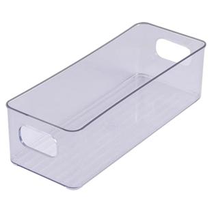 亚克力桌面收纳盒长条窄长型长方形透明杂物文具袜子夹缝盒小物件