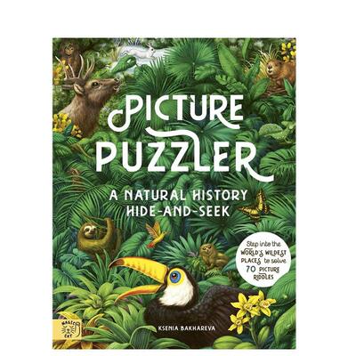 【预售】拼图游戏：自然史英文儿童绘本动物生态环保进口原版外版书3-6周岁Picture Puzzler: A natural historyRachel Williams