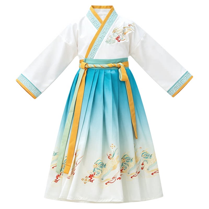 儿童汉服唐装开笔礼演出服