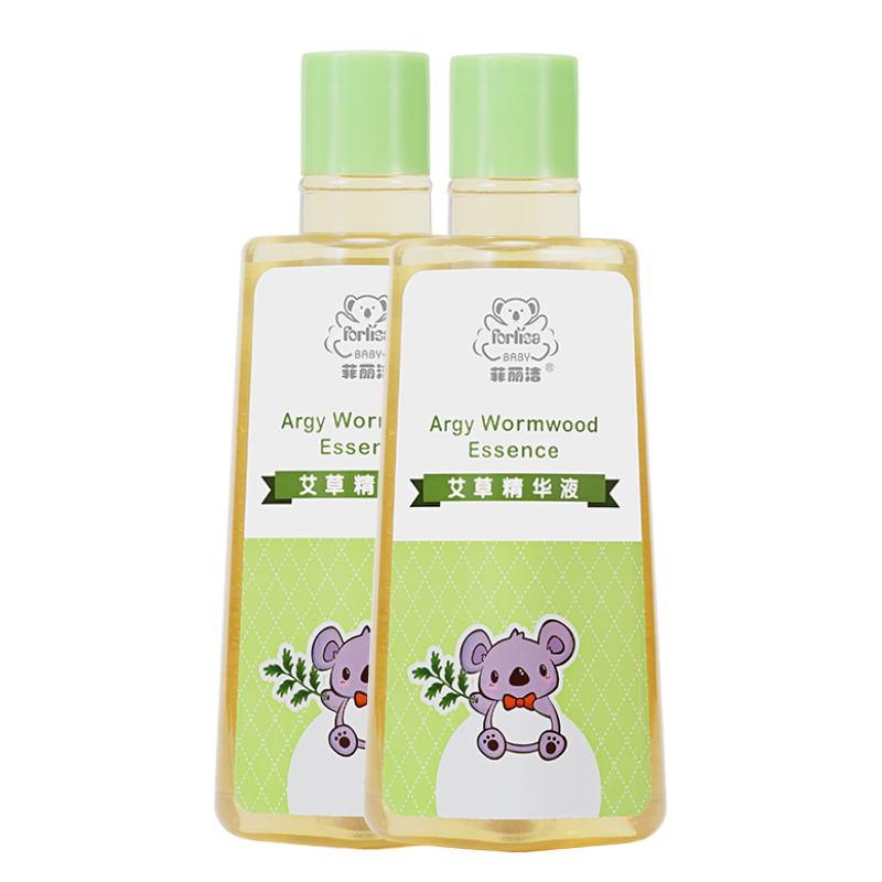 菲丽洁艾草精华液婴儿祛痱花露水驱蚊水儿童止痒防蚊液泡澡4瓶装