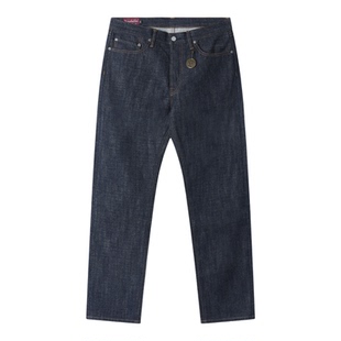 蓝布屋重磅中腰修身直筒赤耳原浆养牛原色复古牛仔裤男四季710KH