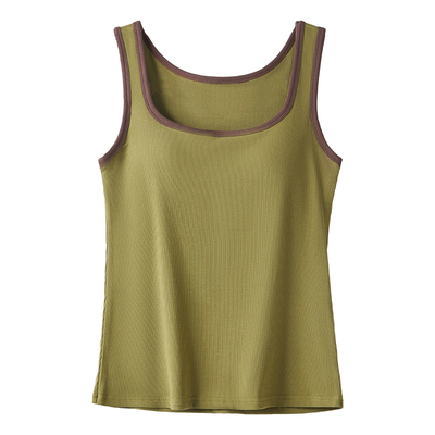 雅鹿背心女款带胸垫一体打底春夏