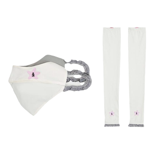 Tagi.《塔皮星》夏日海星浪花透气防晒口罩轻薄UPF50+袖套