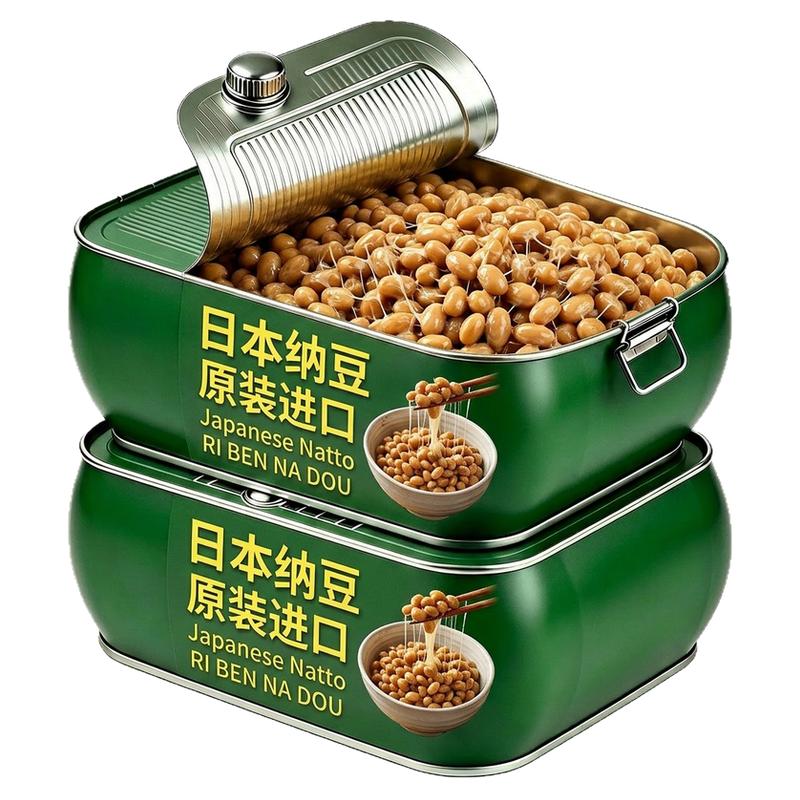 即食纳豆日本原装进口旗舰店正品非转基因北海道山大拉丝小粒燕京