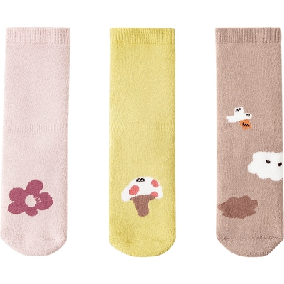 植物袜子迷你巴拉巴拉秋冬