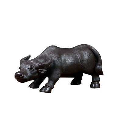 陶土摆件客厅工艺品大水牛摆设