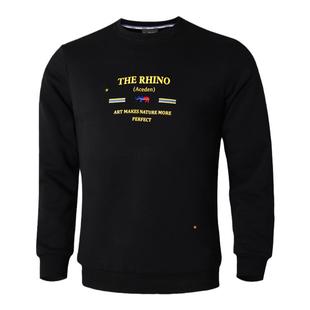 埃森图潮牌350g棉加厚保暖男士运动休闲圆领时尚潮流卫衣套头衫男