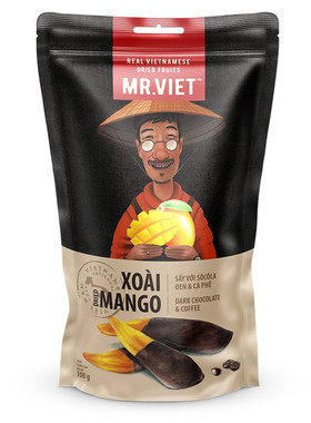 越南网红芒果干MR VIET越先生黑巧克力涂层芒果干味原味 抹茶正品
