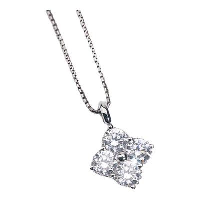 wbj定制珠宝微型花蕾四叶草吊坠