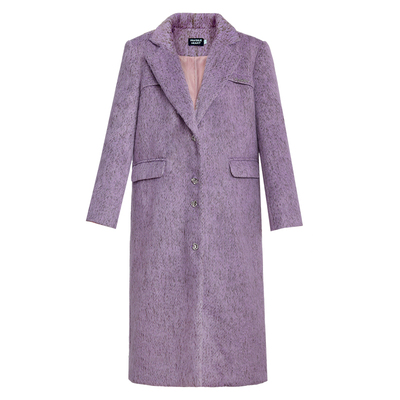 易碎商店紫色阔型大衣