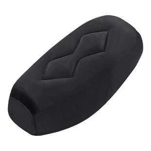 电动车坐垫套绒布摩托车座套外卖增高柔软舒适电瓶车加厚避震座垫