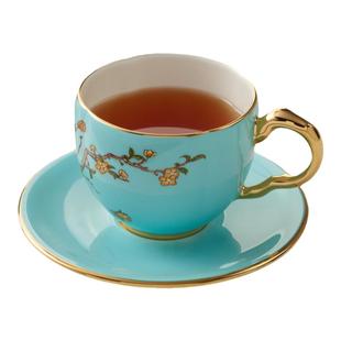 国瓷永丰源西湖蓝夫人瓷150ML两头陶瓷咖啡杯家用单人下午茶杯