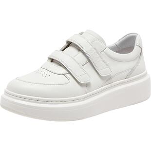 SKAP圣伽步女鞋2026春季新款小白鞋厚底板鞋舒适增高女款休闲鞋