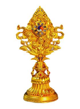 纯铜八瑞兽鎏金组合摆件七寸十寸