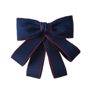 韩版彩棉带银行领花头花套装护士发网免打蝴蝶结职业衬衣酒红领结