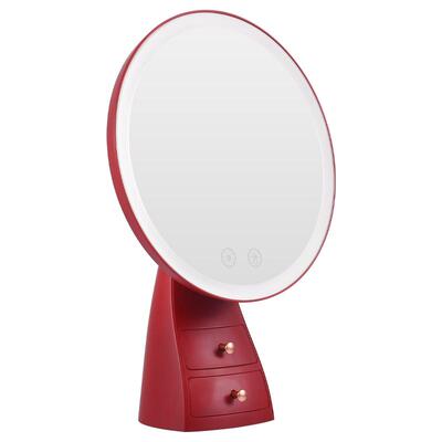 媚彩化妆镜LED补光大圆镜子