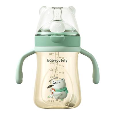 宝贝好萌ppsu240ml吸管奶瓶
