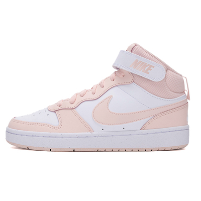 耐克官方正品女鞋高帮粉色板鞋25夏季新款COURT休闲运动鞋 CD7782