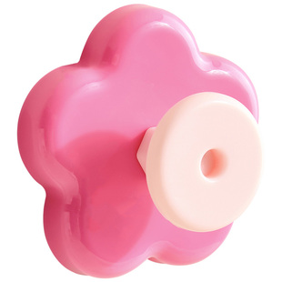 多巴胺花朵挂钩创意可爱免打孔钩子浴室无痕毛巾架放钥匙收纳粘钩