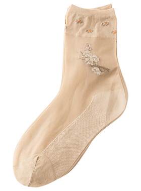 丝袜女短薄款中筒袜中