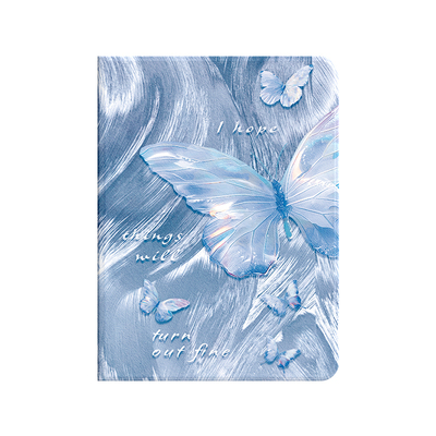 幻彩蝴蝶带笔槽适用ipad11保护壳