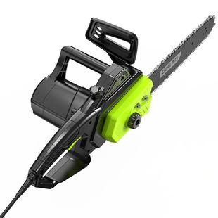 得力电锯伐木锯220v插电式家用小型手持锯树神器木工专用电动链锯