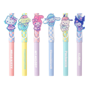 广博三丽鸥墨囊钢笔小学生专用女孩美乐蒂热敏可擦钢笔高颜值三年级四年级美乐蒂蓝色儿童钢笔练字专用成人