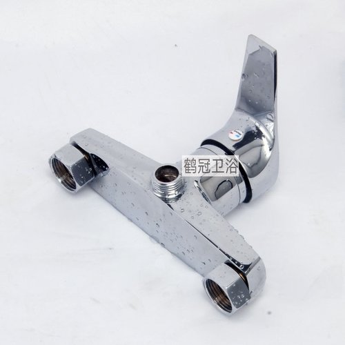 全铜加厚淋浴冷热混冷热水水阀装三联三出水混两用洗澡暗水阀开关