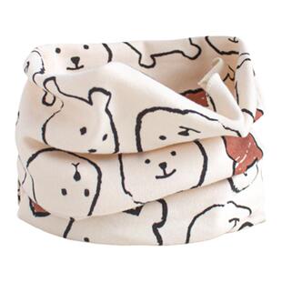 儿童围脖春秋薄款纯棉脖套婴儿套脖秋冬保暖男童女童宝宝防风面罩