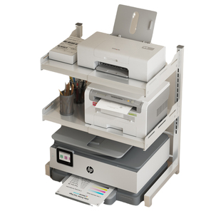 可伸缩快递单复印打印机架子办公室桌面热敏纸置物架收纳加高支架