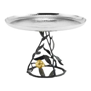 Michael Aram欧式复古糖果盘水果点心架蛋糕金属托盘下午茶展示架