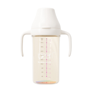 爱贝尔PPSU翻盖奶瓶鸭嘴杯6-36个月婴儿水杯直饮吸管杯彩虹学饮杯