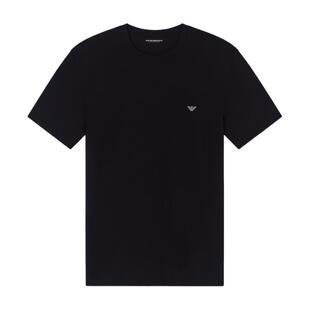 EMPORIO ARMANI/阿玛尼26年春夏新款男士莫代尔短袖家居T恤官方