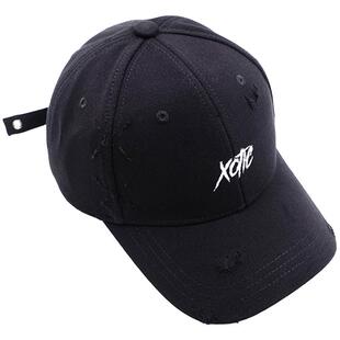 XOTIC官方 破坏logo鸭舌帽硬顶大头春夏男女韩版原创棒球帽防晒