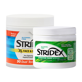 美国stridex水杨酸棉片官方旗舰店祛痘去闭口粉刺控油清洁贴片