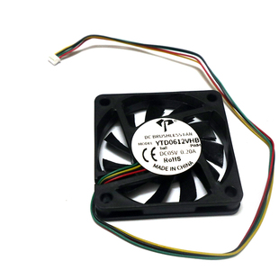 6cm厘米6010四线PWM智能调速5V12V MX1.25迷你主机工控机散热风扇
